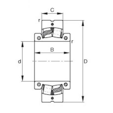 135 mm x 270 mm x 122 mm  FAG 222SM135-TVPA Rolamentos esféricos de rolamentos