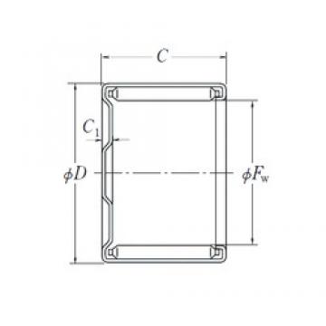 NSK MF-1816 Rolamentos de agulha