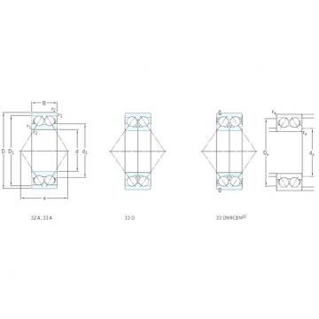 100 mm x 215 mm x 82,6 mm  SKF 3320A Rolamentos de esferas de contacto angular