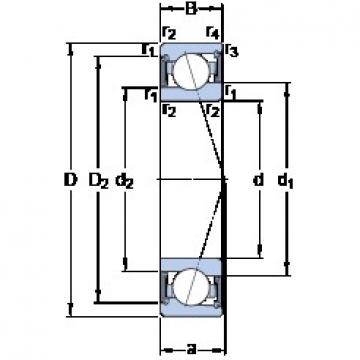 30 mm x 47 mm x 9 mm  SKF S71906 CE/P4A Rolamentos de esferas de contacto angular