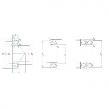 100 mm x 215 mm x 47 mm  SKF 7320BECBM Rolamentos de esferas de contacto angular