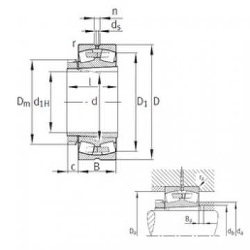 200 mm x 340 mm x 112 mm  FAG 23140-B-K-MB Rolamentos esféricos de rolamentos