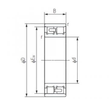 35 mm x 62 mm x 20 mm  NACHI NN3007 Rolamentos cilíndricos