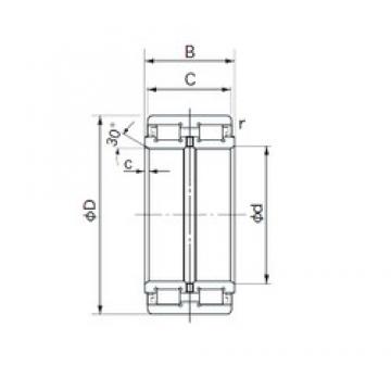 110 mm x 170 mm x 80 mm  NACHI E5022 Rolamentos cilíndricos