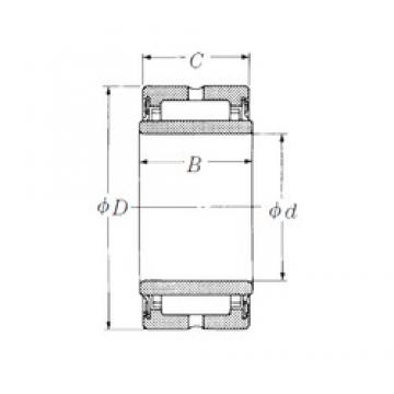 25 mm x 42 mm x 18 mm  NSK NA4905TT Rolamentos de agulha