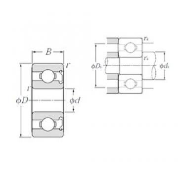 1,5 mm x 4 mm x 2 mm  NTN W68/1,5SA Rolamentos de esferas profundas