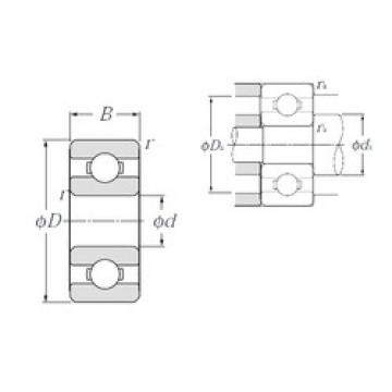 4 mm x 9 mm x 2,5 mm  NTN 684AX50 Rolamentos de esferas profundas