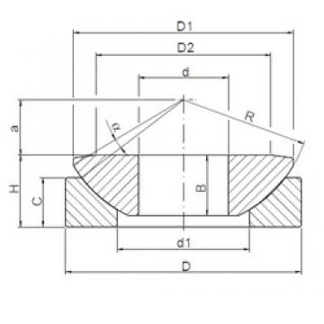 100 mm x 210 mm x 50 mm  ISO GE100AW Rolamentos simples