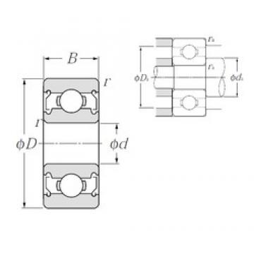 4 mm x 16 mm x 5 mm  NTN 634ZZ Rolamentos de esferas profundas