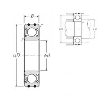 10 mm x 35 mm x 11 mm  NTN AC-6300ZZ Rolamentos de esferas profundas