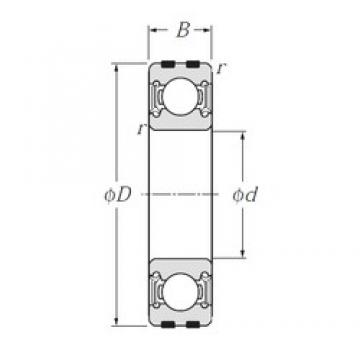 8 mm x 23 mm x 14 mm  NTN EC1-SC8A37LLH1-GPX1V2 Rolamentos de esferas profundas