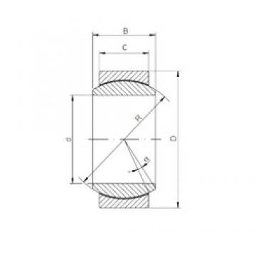 17 mm x 30 mm x 14 mm  ISO GE17UK Rolamentos simples