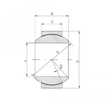 10 mm x 22 mm x 12 mm  ISO GE10FW Rolamentos simples