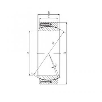 460 mm x 620 mm x 218 mm  ISO GE 460 QCR Rolamentos simples