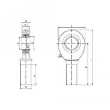 12 mm x 15,4 mm x 16 mm  ISO SAL 12 Rolamentos simples