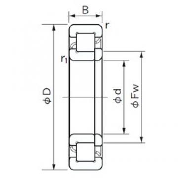 130 mm x 230 mm x 64 mm  NACHI NUP 2226 E Rolamentos cilíndricos