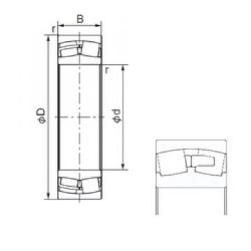 110 mm x 200 mm x 53 mm  NACHI 22222AEX Rolamentos cilíndricos