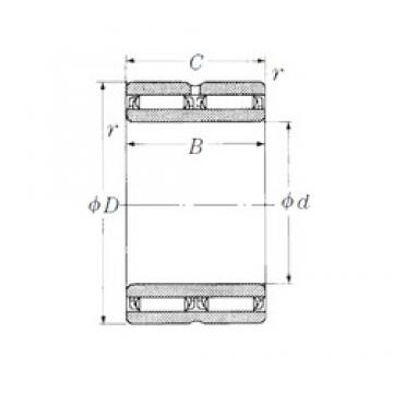 15 mm x 28 mm x 26 mm  NSK NAFW152826 Rolamentos de agulha