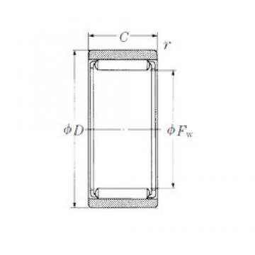 NSK RNAF506520 Rolamentos de agulha