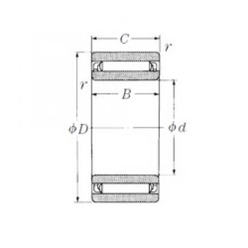 10 mm x 22 mm x 13 mm  NSK NAF102213 Rolamentos de agulha