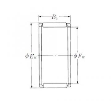 NSK WJ-647224 Rolamentos de agulha