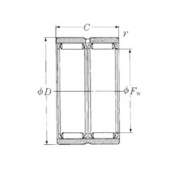 NSK RNAFW607840 Rolamentos de agulha