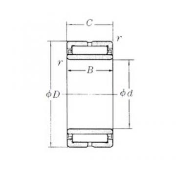 160 mm x 220 mm x 60 mm  NSK NA4932 Rolamentos de agulha