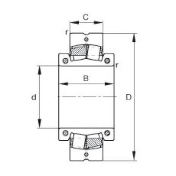 115 mm x 210 mm x 104 mm  FAG 231SM115-MA Rolamentos esféricos de rolamentos