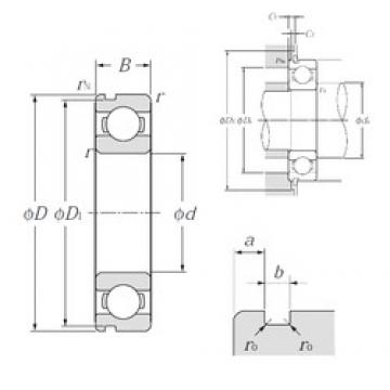 15 mm x 32 mm x 9 mm  NTN 6002N Rolamentos de esferas profundas