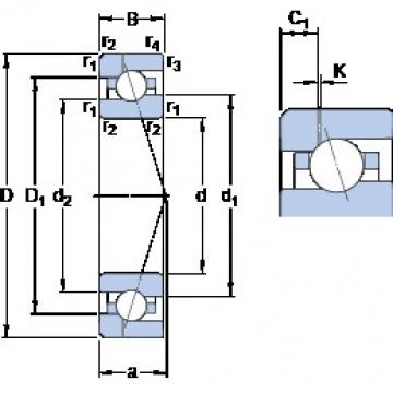 65 mm x 100 mm x 18 mm  SKF 7013 ACE/P4AH1 Rolamentos de esferas de contacto angular