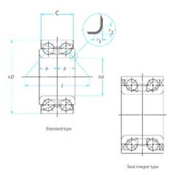 35 mm x 72,04 mm x 33 mm  SKF BA2B446762B Rolamentos de esferas de contacto angular