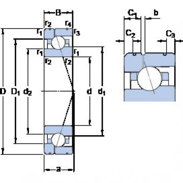 100 mm x 150 mm x 24 mm  SKF 7020 CE/P4AL1 Rolamentos de esferas de contacto angular