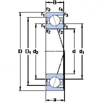 100 mm x 150 mm x 24 mm  SKF 7020 ACD/P4A Rolamentos de esferas de contacto angular