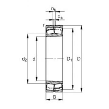 110 mm x 240 mm x 80 mm  FAG 22322-E1-K Rolamentos esféricos de rolamentos