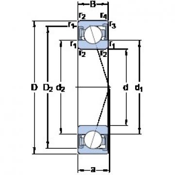 100 mm x 140 mm x 20 mm  SKF S71920 ACD/P4A Rolamentos de esferas de contacto angular