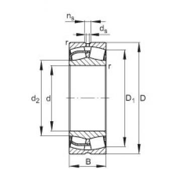 120 mm x 200 mm x 80 mm  FAG 24124-E1 Rolamentos esféricos de rolamentos