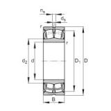 80 mm x 140 mm x 40 mm  FAG WS22216-E1-2RSR Rolamentos esféricos de rolamentos