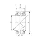 16 mm x 32 mm x 21 mm  ISO GE16XDO Rolamentos simples