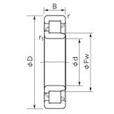 170 mm x 360 mm x 72 mm  NACHI NJ 334 Rolamentos cilíndricos