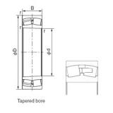 110 mm x 240 mm x 80 mm  NACHI 22322AEXK Rolamentos cilíndricos