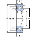 110 mm x 150 mm x 20 mm  SKF S71922 CB/P4A Rolamentos de esferas de contacto angular