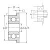 3,175 mm x 7,938 mm x 2,779 mm  NTN FLR2-5 Rolamentos de esferas profundas