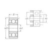 3,175 mm x 6,35 mm x 2,779 mm  NTN RA144ZA Rolamentos de esferas profundas