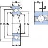 12 mm x 28 mm x 8 mm  SKF 7001 CE/P4AH Rolamentos de esferas de contacto angular