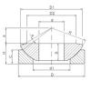 100 mm x 210 mm x 50 mm  ISO GE100AW Rolamentos simples