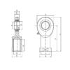 18 mm x 21,8 mm x 23 mm  ISO SIL 18 Rolamentos simples