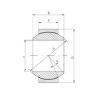 10 mm x 22 mm x 12 mm  ISO GE10FW Rolamentos simples