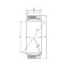 460 mm x 620 mm x 218 mm  ISO GE 460 QCR Rolamentos simples