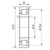 100 mm x 215 mm x 47 mm  NACHI NF 320 Rolamentos cilíndricos