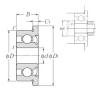 3 mm x 9 mm x 5 mm  NTN FLW603Z Rolamentos de esferas profundas